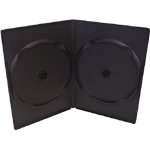 Black Slimline DVD Box - Holds 2 Discs - 100 qty