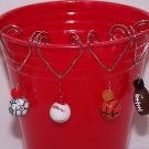 Sports Fan Cup Charms(set of 8)
