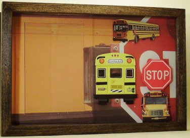 School Bus Picture/Photo Frame 7240