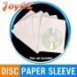 1000 Paper CD DVD Disc Sleeve Envelope With Window & Flap