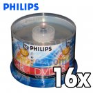 100 Pack Philips 16X 4.7GB DVD+R Blank Disc Media