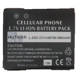 LG VX8610/Decoy Std 650mah Lith Bat
