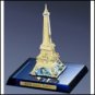Minature Collectible Crystal Eiffel Tower with 24kt gold accents