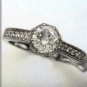 Ladies White Gold Ring with.1 Carat Center Diamond