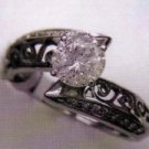 Ladies 14K White Gold Ring with a 1.05 carat center diamond