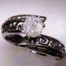 Ladies White Gold Ring with .99 Carat Diamond