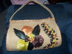 STRAW PURSE