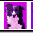Original Pop Art Border Collie Dog Huge Panoramic Print