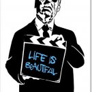 Mr. Brainwash Life Is Beautiful Alfred Hitchcock Signed and Numbered Limited Edition Art Print