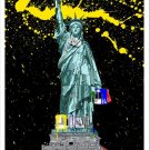 Mr. Brainwash American Graffiti Paint Splash NYC Statue of Liberty Paint Brush Art