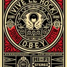 Shepard Fairey Obey Giant Vive Le Rock Vinyl Hi Fi Stereo Limited Edition Art Shepard Fairey Obey Giant Vive Le Rock Vinyl Hi Fi Stereo Limited Edition Art