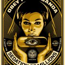 Shepard Fairey Obey Giant Sedation Pill Gold Girl Woman Lady Art Limited Shepard Fairey Obey Giant Sedation Pill Gold Girl Woman Lady Art Limited
