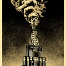 Shepard Fairey Obey Giant Oil & Gas Building Industrial Power Oil Rig Art Print Shepard Fairey Obey Giant Oil & Gas Building Industrial Power Oil Rig Art Print