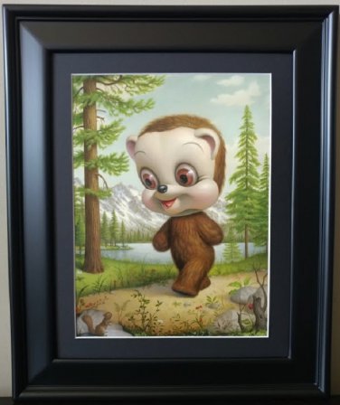Mark Ryden Brown Bear California Pines Tree Show Series Spread Love No Hate