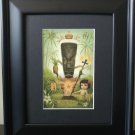 Mark Ryden Tiki God Hula Dancer Hawaii Framed Masterpiece Spread Love No Hate