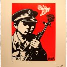 Shepard Fairey  "Chinese Soldiers" Letterpress 2014 Obey Giant