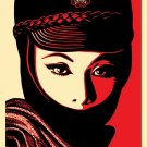 Shepard Fairey Obey Giant Mujer Fatal Signed Lithograph Shepard Fairey Obey Giant Mujer Fatal Signed Lithograph