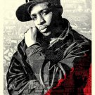Shepard Fairey Obey Giant Chuck D Black Steel (Red Edition) Lithograph