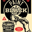 Shepard Fairey Obey Giant Paint It Black (Brush) Signed & Numbered