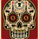 Ernesto Yerena and Shepard Fairey "Power and The Glory Day of the Dead Skull"