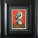 Shepard Fairey Obey Giant "Obey Fist" Framed Lithograph Art Card