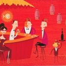 SHAG Art "Mr. X's Valet" 01 Custom Framed Tiki Bar Artwork