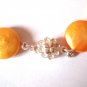 Flat Golden Freshwater Pearl Necklace