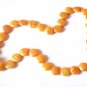 Flat Golden Freshwater Pearl Necklace