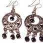 Bollywood Inspired Earrings in Black and Silver