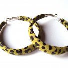 Safari Green Hoop Earrings