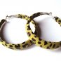 Safari Green Hoop Earrings