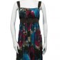 BROWN TIEDYE SLEEVELESS DRESS- MEDIUM