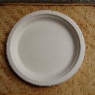 9" White Bagasse Plate
