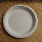 9" White Bagasse Plate