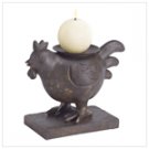 Rusty Rooster Candleholder