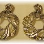 Breathtaking silver tone earrings with rhinestones