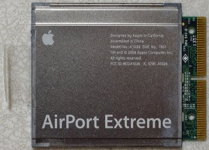 APPLE MAC iBOOK POWERBOOK AIRPORT EXTREME CARD A1026
