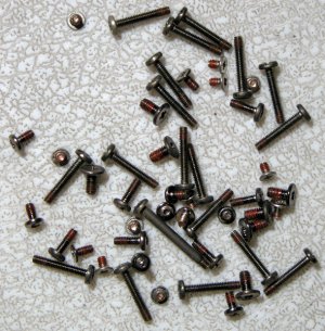 GENUINE OEM IBM THINKPAD R50 R50E R51 R52 COMPLETE SCREW SCREWS SET