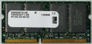 NEC DELL 128MB RAM PC100 144 PIN SDRAM DEM 30000074-00
