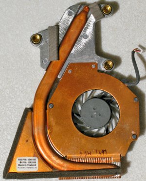 IBM R50 R51CPU PROCESSOR HEATSINK & FAN 13N5182 13R2810