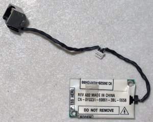 DELL LATITUDE D600 D505 MODEM W/ CABLE & JACK 0Y0231