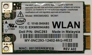 DELL 6400 E1505 A B G MINI PCI WiFi CARD 0NC293 NC293