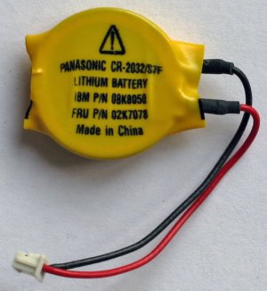 IBM THINKPAD R50 R51 R52 BIOS / CMOS BATTERY 08K8050