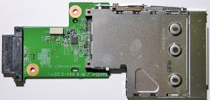 HP PAVILION DV9000 PCMCIA REMOTE CAGE BOARD DA0AT9TH8E7