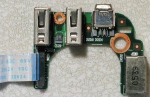 TOSHIBA M40 M45 USB FIREWIRE S-VIDEO PORT V000050500