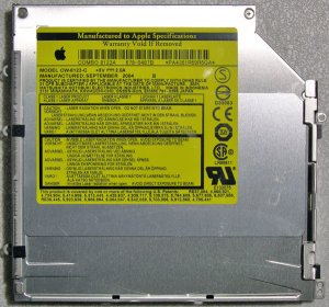 GENUINE APPLE MAC POWERBOOK G4 15" ALUMINUM 1GHz ~ 1.67GHz COMBO DRIVE