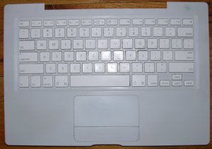 GENUINE APPLE WHITE MACBOOK A1181 13.3" KEYBOARD PALMREST TOUCHPAD MOUSE ASSY