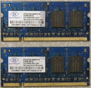 APPLE OEM MACBOOK 13.3" CORE 2 DUO 1GB RAM NT512T64UH8B0FN-3C