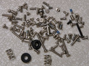 GENUINE OEM APPLE MAC POWERBOOK G4 12" 1.5GHz COMPLETE SCREW SCREWS SET