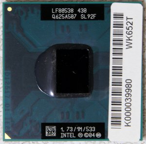 TOSHIBA SATELLITE A135 INTEL CELERON M 1.73GHz CPU PROCESSOR SL92F